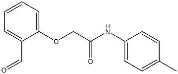 2-(2-formylphenoxy)-N-(4-methylphenyl)acetamide 구조식 이미지