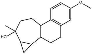 1,1a,1b,2,3,7b,8,9,10,10a-Decahydro-5-methoxy-10-methylcyclopropa[3,4]cyclohepta[1,2-a]naphthalen-10-ol 구조식 이미지