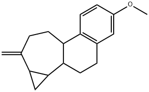 1,1a,1b,2,3,7b,8,9,10,10a-Decahydro-5-methoxy-10-methylenecyclopropa[3,4]cyclohepta[1,2-a]naphthalene 구조식 이미지