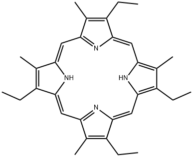 2,7,13,18-테트라에틸-3,8,12,17-테트라메틸-21H,23H-포르피린 구조식 이미지