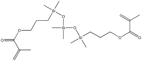 METHACRYLOXYPROPYL TERMINATED POLYDIMETHYLSILOXANE 구조식 이미지