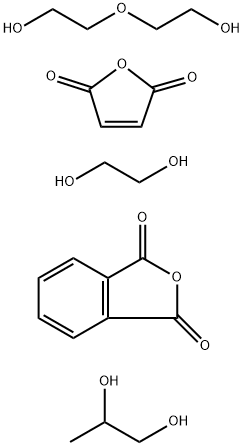 1,3-이소벤조푸란디온,1,2-에탄디올,2,5-푸란디온,2,2'-옥시비스[에탄올]및1,2-프로판디올과의중합체 구조식 이미지