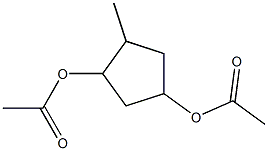1,3-Cyclopentanediol,4-methyl-,diacetate,(1-alpha-,3-alpha-,4-bta-)-(9CI) Structure