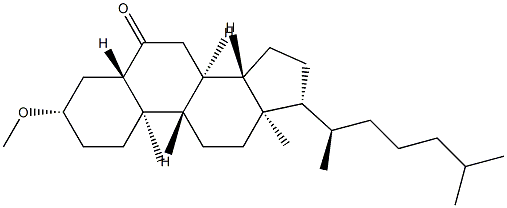 3β-메톡시-5α-콜레스탄-6-온 구조식 이미지