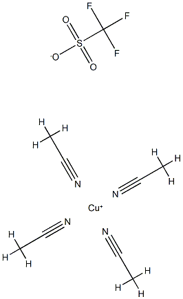 tetrakis(acetonitrile)copper(I) trifluoromethanesulfonate hemihydrate 구조식 이미지
