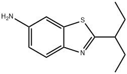 6-Benzothiazolamine,2-(1-ethylpropyl)-(9CI) Structure