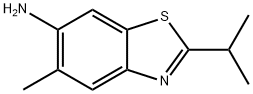 6-Benzothiazolamine,5-methyl-2-(1-methylethyl)-(9CI) Structure