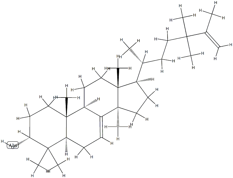 24,24-Dimethyl-5α-lanosta-7,25-dien-3α-ol Structure