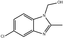 1H-Benzimidazole-1-methanol,5-chloro-2-methyl-(9CI) Structure