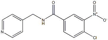 4-chloro-3-nitro-N-(pyridin-4-ylmethyl)benzamide 구조식 이미지