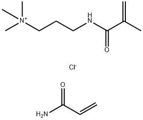 1-Propanaminium, N,N,N-trimethyl-3-(2-methyl-1-oxo-2-propenyl)amino-, chloride, polymer with 2-propenamide Structure