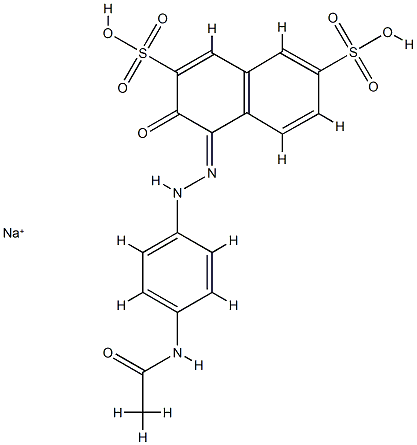 C.I. Acid Red 23, disodium salt 구조식 이미지
