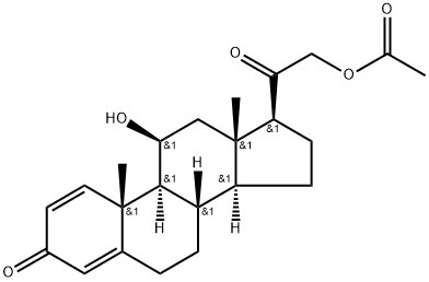 1-Dehydrocorticosterone 21-Acetate Structure