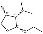 Furan, 2-ethoxytetrahydro-4-methyl-3-(1-methylethyl)-, (2R,3S,4R)-rel- (9CI) Structure