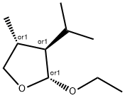 Furan, 2-ethoxytetrahydro-4-methyl-3-(1-methylethyl)-, (2R,3R,4R)-rel- (9CI) Structure