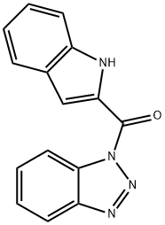 1-(1H-INDOL-2-YLCARBONYL)-1H-BENZOTRIAZ& 구조식 이미지