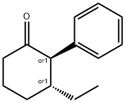 Cyclohexanone, 3-ethyl-2-phenyl-, (2R,3R)-rel- (9CI) Structure