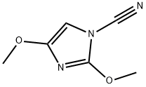 1H-Imidazole-1-carbonitrile,2,4-dimethoxy-(9CI) Structure