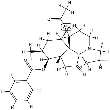 (13S)-13β-Acetyloxy-8α-benzoyloxyserratinan-5-one 구조식 이미지