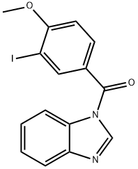 1-(3-iodo-4-methoxybenzoyl)-1H-benzimidazole Structure