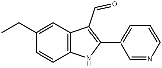 1H-Indole-3-carboxaldehyde,5-ethyl-2-(3-pyridinyl)-(9CI) 구조식 이미지