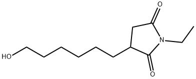 2,5-Pyrrolidinedione,1-ethyl-3-(6-hydroxyhexyl)-(9CI) Structure