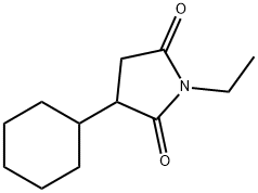 2,5-피롤리딘디온,3-시클로헥실-1-에틸-(9CI) 구조식 이미지