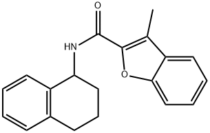 2-Benzofurancarboxamide,3-methyl-N-(1,2,3,4-tetrahydro-1-naphthalenyl)-(9CI) 구조식 이미지