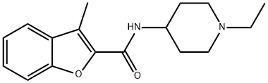 2-Benzofurancarboxamide,N-(1-ethyl-4-piperidinyl)-3-methyl-(9CI) Structure