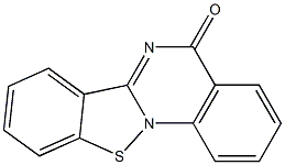 5H-[1,2]Benzisothiazolo[2,3-a]quinazolin-5-one Structure