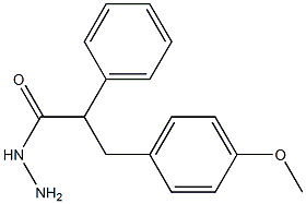 p-Methoxy-α-phenylhydrocinnamic acid hydrazide Structure