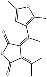 (Z)-alpha-2,5-Dimethyl-3-furylethylidene(isopropylidene)succinic anhydride Structure