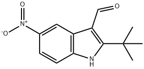 1H-Indole-3-carboxaldehyde,2-(1,1-dimethylethyl)-5-nitro-(9CI) 구조식 이미지