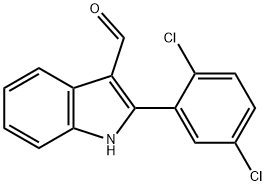 1H-Indole-3-carboxaldehyde,2-(2,5-dichlorophenyl)-(9CI) 구조식 이미지