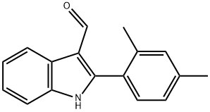 1H-Indole-3-carboxaldehyde,2-(2,4-dimethylphenyl)-(9CI) Structure