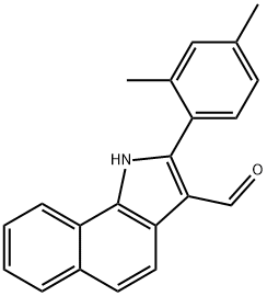 1H-Benz[g]indole-3-carboxaldehyde,2-(2,4-dimethylphenyl)-(9CI) Structure