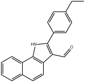 1H-Benz[g]indole-3-carboxaldehyde,2-(4-ethylphenyl)-(9CI) Structure