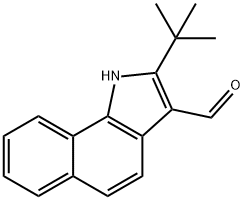 1H-Benz[g]indole-3-carboxaldehyde,2-(1,1-dimethylethyl)-(9CI) Structure