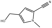 1H-Pyrrole-2-carbonitrile,4-(hydroxymethyl)-1-methyl-(9CI) Structure