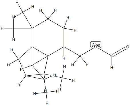 octahydro-7,7,8,8-tetramethyl-2,3b-methano-3bH-cyclopenta[1,3]cyclopropa[1,2]benzene-4-methyl formate 구조식 이미지