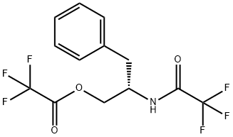 [(S)-2-[(Trifluoroacetyl)amino]-3-phenylpropyl]=trifluoroacetate Structure