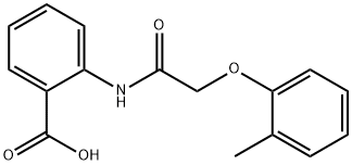 2-(2-Methylphenoxyacetylamino)benzoic acid Structure
