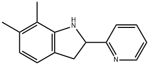 1H-Indole,2,3-dihydro-6,7-dimethyl-2-(2-pyridinyl)-(9CI) 구조식 이미지