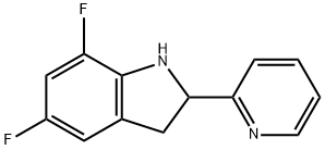 1H-Indole,5,7-difluoro-2,3-dihydro-2-(2-pyridinyl)-(9CI) Structure