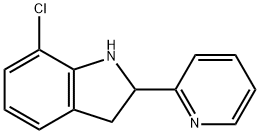 1H-Indole,7-chloro-2,3-dihydro-2-(2-pyridinyl)-(9CI) 구조식 이미지