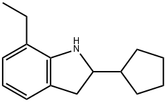 1H-Indole,2-cyclopentyl-7-ethyl-2,3-dihydro-(9CI) 구조식 이미지