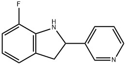 1H-Indole,7-fluoro-2,3-dihydro-2-(3-pyridinyl)-(9CI) Structure