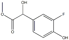 벤젠아세트산,3-플루오로-알파-,4-디하이드록시-,메틸에스테르(9CI) 구조식 이미지