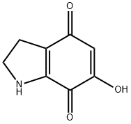 1H-Indole-4,7-dione,2,3-dihydro-6-hydroxy-(9CI) 구조식 이미지