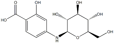 4-(β-D-Glucopyranosylamino)-2-hydroxybenzoic acid Structure